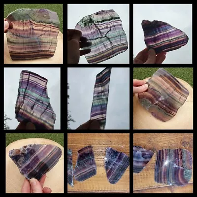 £12 • Buy Rainbow Fluorite Slab £4 - Small, £9 - Medium, Large - £12!