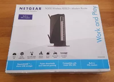 Netgear WIRELESS N 300 MODEM ROUTER DGN2200 • $22