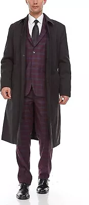 Adam Baker Men's Single Breasted Full Length Trench Coat All Year Round Raincoat • $149.97