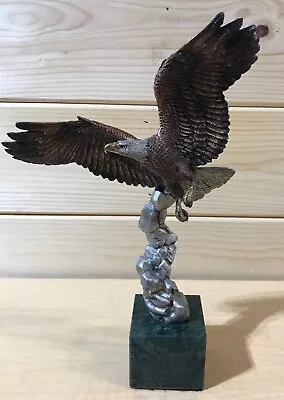 K. Cantrell PEWTER EAGLE  SPIRAL FLIGHT  SCULPTURE 1993 LEGENDS 1928/2500 Marble • $425