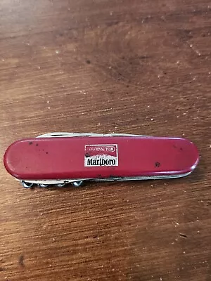 Vintage Marlboro  Victorinox Original Swiss Army Knife Multi Tool Red • $16.99