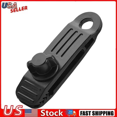 $5.82 • Buy Tent Windproof Plastic Fixing Clip Clamp Canopy Awning Tarp Buckle (Black)