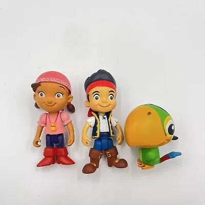 Jake And The Neverland Pirates Figure Bundle X 3 Parrot 3” DISNEY RARE • £6.49