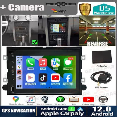 2+32GB Android 12 Apple Carplay Car Stereo Radio GPS Navi For Ford Mustang+ Cam • $119.77