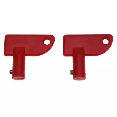 Spare Mini Red Key 2 PCS For Battery Disconnect Isolator Power Kill Switch Fit F • $8.23