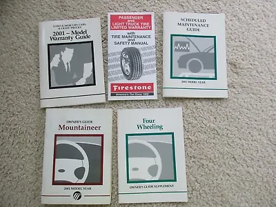2001 Mercury Mountaineer Owners Manual Guide Book/case • $22
