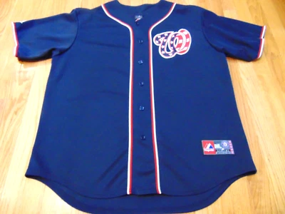 $49.99 • Buy NWOT MAJESTIC MLB WASHINGTON NATIONALS 4th OF JULY COOL BASE JERSEY SIZE XL