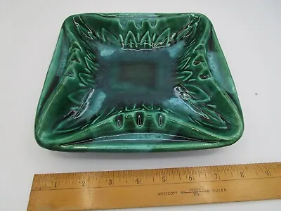 $16.99 • Buy Vintage Maurice Of California USA D403  Green Ashtray MCM Style