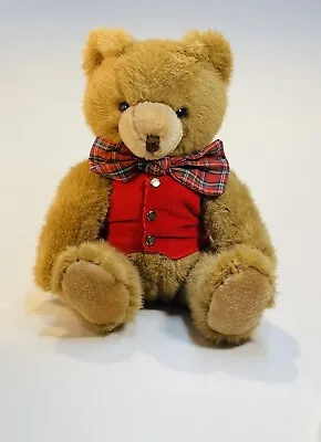 Vintage Schmid Musical Teddy Bear Plush Wind Up 1984 Gordon Fraser Jointed • $15.99