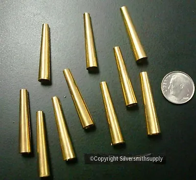 Brass Cones Metal Native American Craft Jewelry Supplies Regalia Finding FPS132 • $3.95