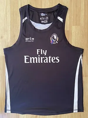 Football AFL Collingwood Magpies Jumper Guernsey Singlet Size XXL Star Athletic • $59.99