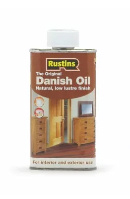 Rustins The Original Danish Oil 250ml Natural Low Lustre Finish • £8.99