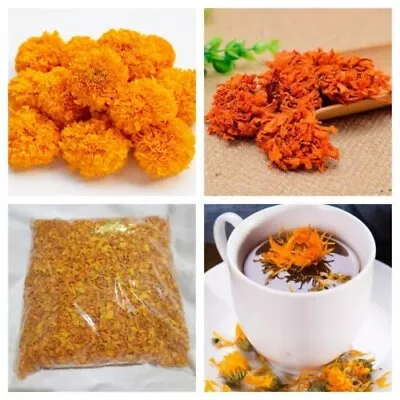 $5.50 • Buy Dried Calendula Marigold Flower Petals Organic Ceylon 100%Natural Herbal Remedy