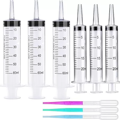 6 Pack Syringe Without Needle ( 60ml And 20ml ) Syringes For Lip Gloss...  • $11.29