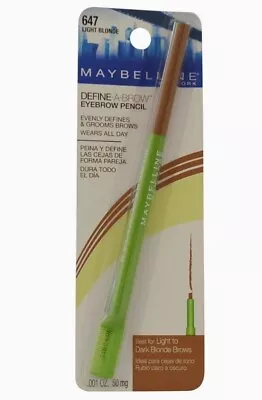 Maybelline Define A Brow Eyebrow Pencil 647 Light Blonde New • $21.99