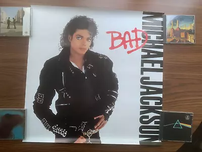 Michael Jackson 1987 Bad Promo Poster Quincy Jones  Man In The Mirror  23x23 • $20