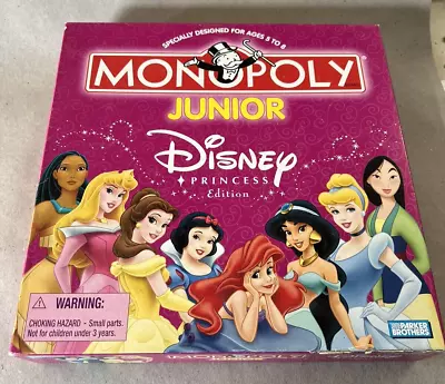 Monopoly Junior Disney Princess Edition Parker Brothers • $16.82