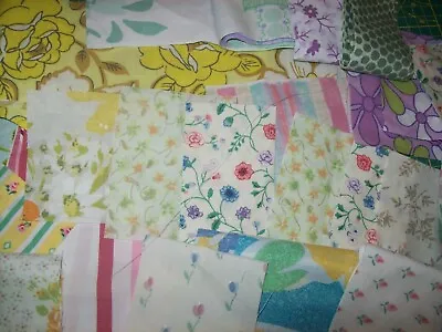 150g Bags Retro Vintage Fabric Material Cotton Scrap Bundle Sewing Remnants • £5.50