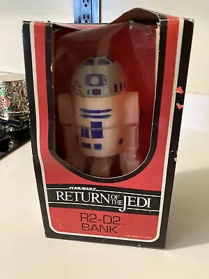 1983 Rare Vintage Star Wars RETURN OF THE JEDI Bank R2-D2 NEW (Box Beat-up) • $100