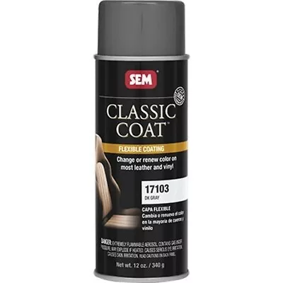 SEM 17103 Classic Coat For GM Dark Gray Car Vinyl Leather Interior Paint • $25.41