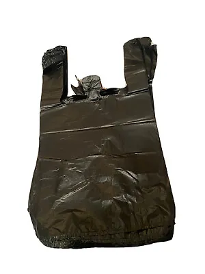 Bags 1/10  Small  8 X 4 X 15  BlackT-Shirt Plastic Grocery Shopping Bags • $36.99