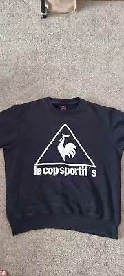 Le Coq Sportif Black Hoodie Size L • £11