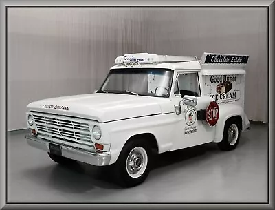 Vintage 1967 Ford Good Humor Ice Cream Truck Flat Flexible Refrigerator Magnet • $5.35