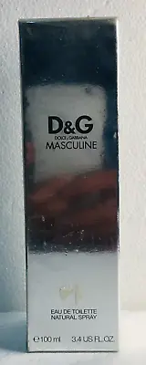 D&G Masculine Dolce&Gabbana For Men Eau De Toilette 100ml New In Sealed Box • $329.99