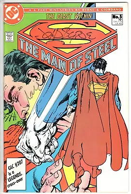 Man Of Steel #5 With Superman: Autographed By John Byrne Near Mint Condition • $33