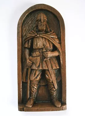 £16.99 • Buy Viking Warrior Pagan Norse Gift Hand Crafted Ornament Ragnar Scandinavian Plaque