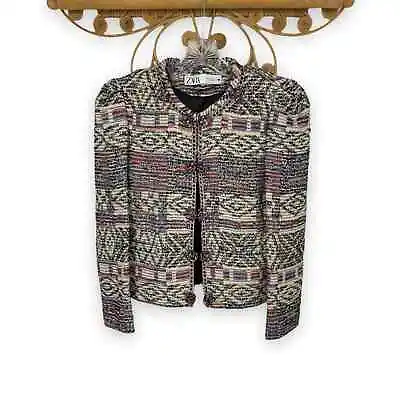 ZARA Jacquard Jacket XS • $60