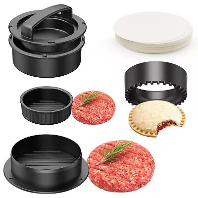 Hamburger Press 4-in-1 Burger Press Patty Maker Slider Stuffed Burgers Sand... • $19.08