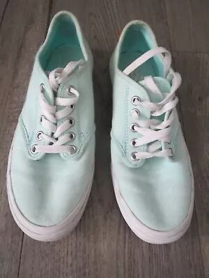 Womens Vans Mint Green  Sneakers Tennis Shoes Sz.7.5  • $20.99