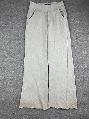 Ugg Sweatpants Women's Small Gray Lounge Wide Leg Pull-On Fleece Lined Pockets • $22.50