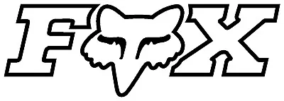 £3.35 • Buy FOX  VINYL DECAL Sticker Motorbike Bike  CHOOSE COLOUR & FONT MOTOCROSS HONDA