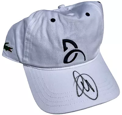 Novak Djokovic Signed Lacoste Hat Cap Wimbledon Us French Open Australian Jsa ! • $769.09