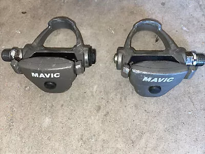 Vintage Mavic By Look Clipless Pedals Grey 486g • $15