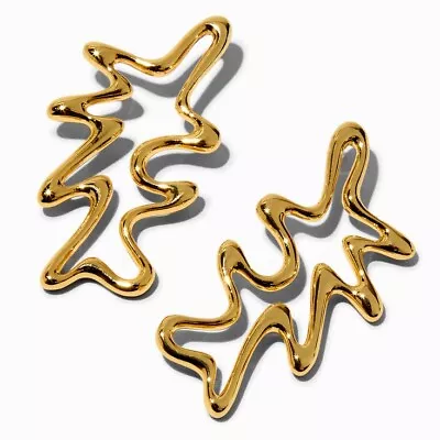 JAM + RICO X Claire's 18k Yellow Gold Plated Squiggle Earrings 2  Drop Earrings • $25.20