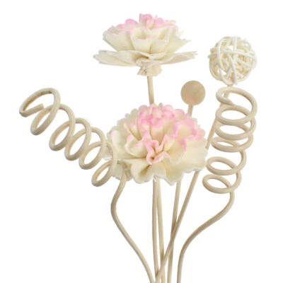 $3.95 • Buy 6Pcs Rattan Reed Flower Diffuser Sticks No Fire Aroma Bathroom Home Fragrances