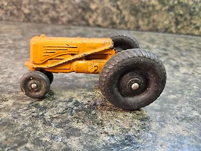 Vintage Auburn Rubber Aub-Rubr Orange Tractor Toy • $6.50