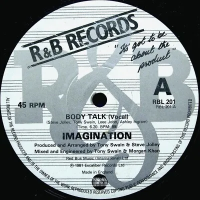 Imagination - Body Talk (12  Single) • £17.99