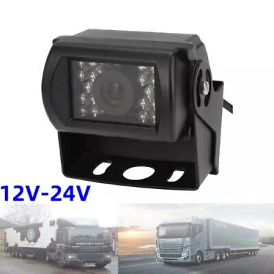 12V-24V 4Pin Rear View Backup 18LED IR Reverse Parking Camera Car Truck Bus Van • £12.99