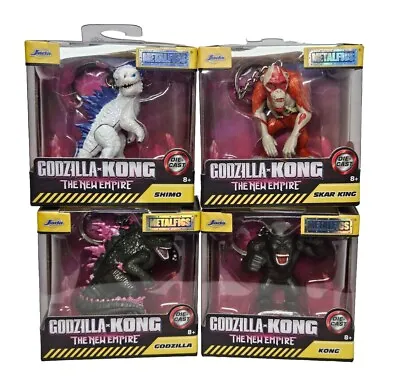 Godzilla X Kong The New Empire Jada Metalfigs Set 4 Figures Complete Collection • $31.81