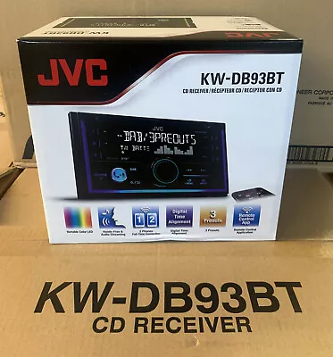 Jvc Car/van Cd/mp3 Aux-in Usb Iphone Double Din Dab Bluetooth Stereo Kwdb93bt • £139