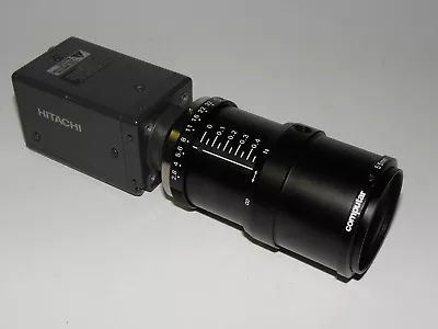 $480 • Buy Hitachi CCD Camera KP-F100B With Computar Telecentric 55mm Lens