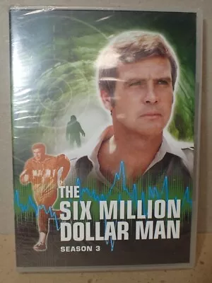 SIX MILLION DOLLAR MAN Season 3 (1974-1978) 6-Disc DVD Set Lee Majors SEALED • $8.95