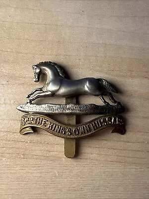 Tb351- Original 3rd Kings Own Hussars Cap Badge - J.R Gaunt • $16.02