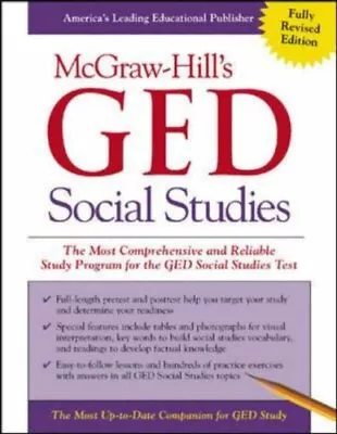 McGraw-Hill's GED Social Studies • $78.99