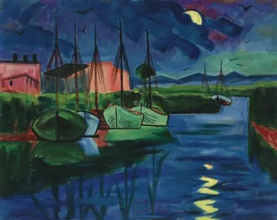 Moonlight : Max Pechstein : 1928 : Archival Quality Art Print • $69