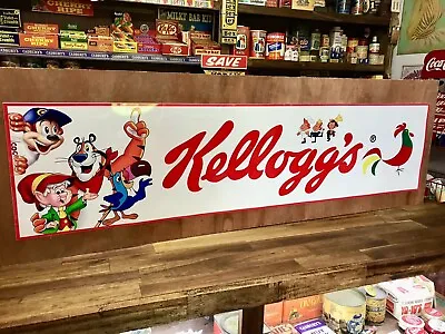 Kellogg’s Cereal Milk Bar Sticker Sign 100cm Long Vintage Retro Display • $45